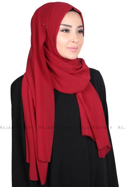 Joline - Hijab Chiffon Premium Bordeaux