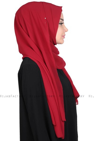 Joline - Hijab Chiffon Premium Bordeaux
