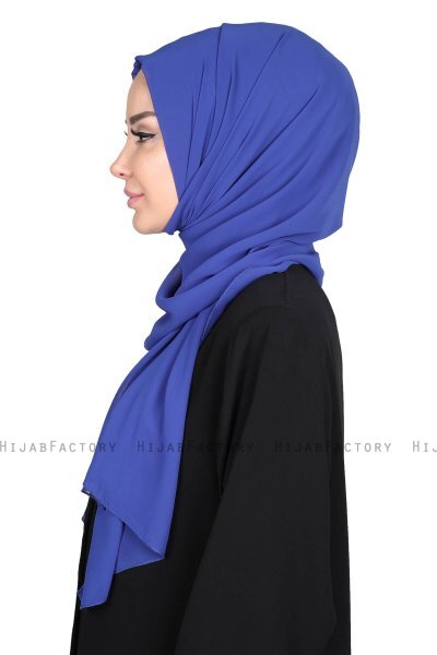Joline - Hijab Chiffon Premium Bleu