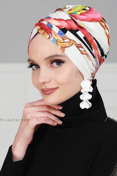 Fiona - Turban En Coton Alis