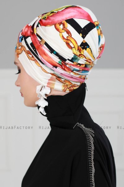 Fiona - Turban En Coton Alis