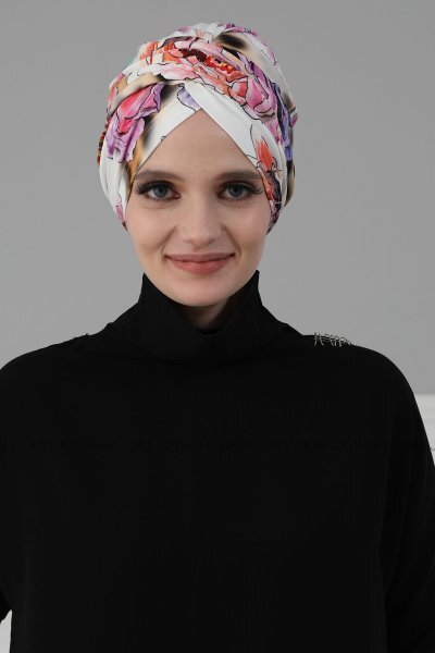 Fiona - Turban En Coton Nature