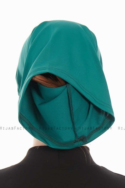 Emine - Bonnet Hijab Vert Foncé