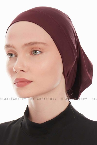 Emine - Bonnet Hijab Prune