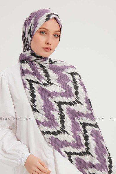 Tansu - Hijab À motifs Violet