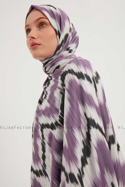 Tansu - Hijab À motifs Violet