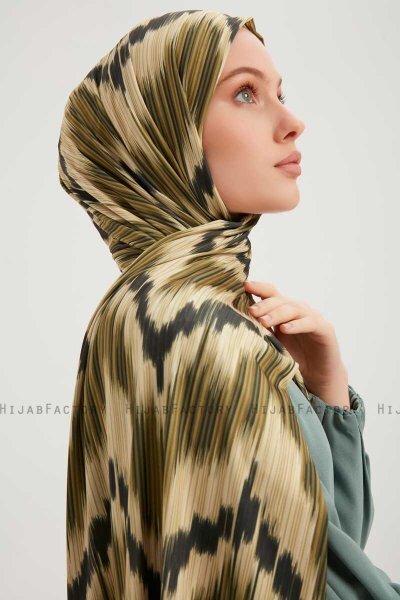 Tansu - Hijab À motifs Vert