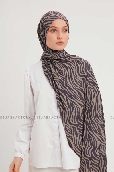 Hafiz - Hijab À motifs Violet