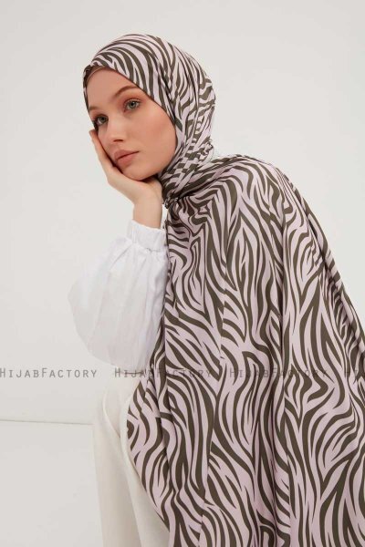 Hafiz - Hijab À motifs Beige