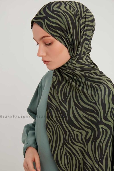 Hafiz - Hijab À motifs Vert