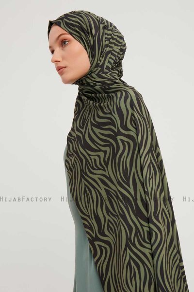 Hafiz - Hijab À motifs Vert