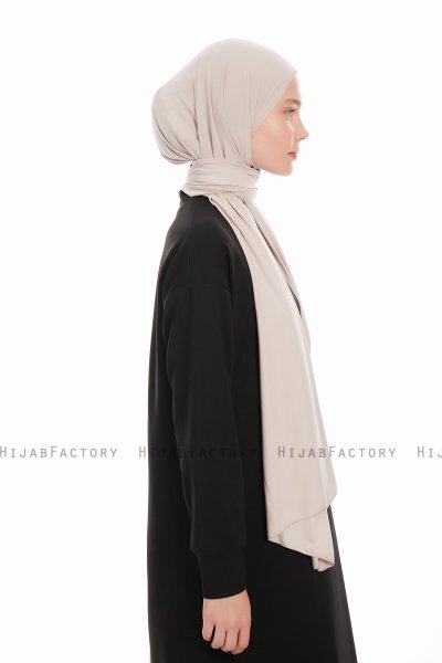 Farah - Hijab Jersey Gris Clair