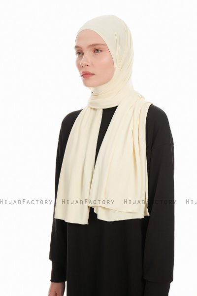 Farah - Hijab Jersey Creme