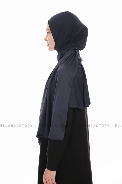 Farah - Hijab Jersey Bleu Marin