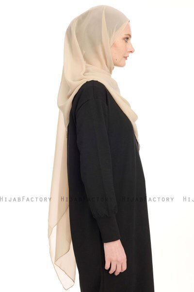 Chiffon Hijab - Taupe Clair