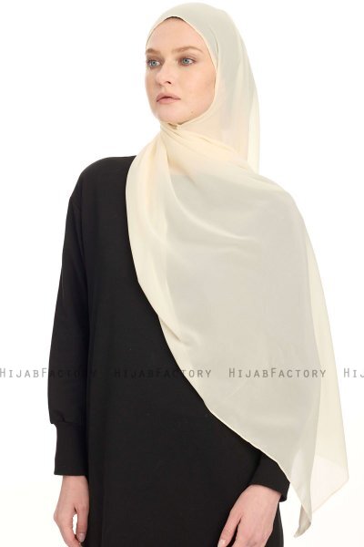 Chiffon Hijab - Beige Clair