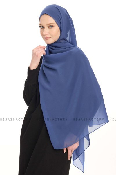 Chiffon Hijab - Indigo