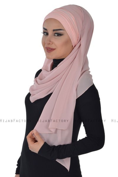 Alva - Hijab & Bonnet Pratique Vieux Rose