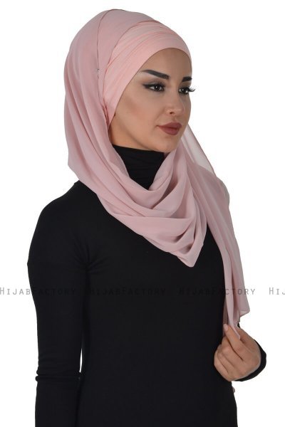 Alva - Hijab & Bonnet Pratique Vieux Rose