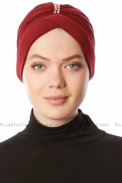 Arwa - Turban Crepe Chiffon Bordeaux - Sehr-i Sal