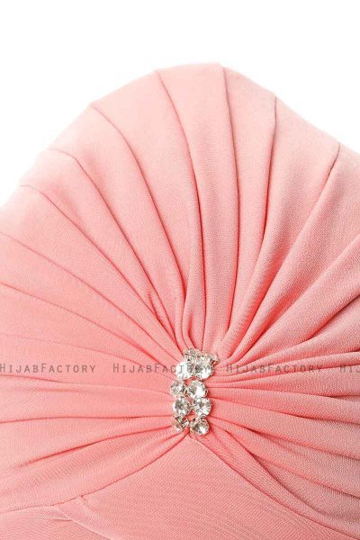 Arwa - Turban Crepe Chiffon Framboise - Sehr-i Sal
