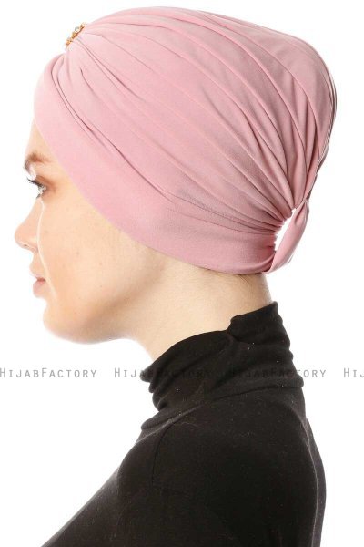 Arwa - Turban Crepe Chiffon Rose Foncé - Sehr-i Sal