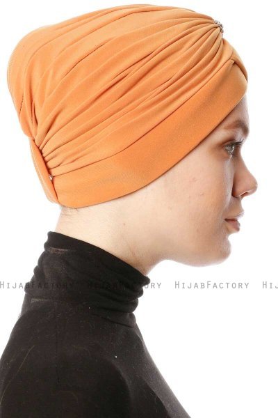 Arwa - Turban Crepe Chiffon Orange - Sehr-i Sal