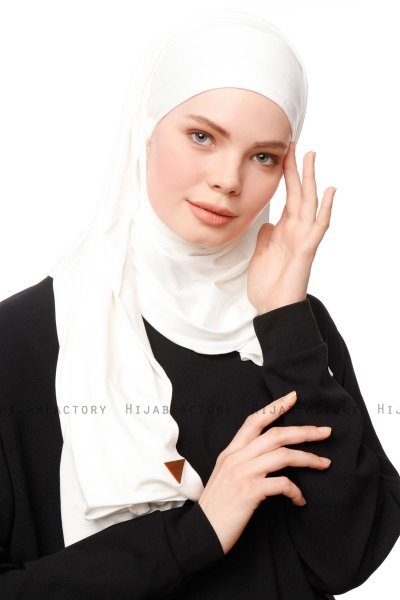 Asya - Hijab Pratique Viscose Crème