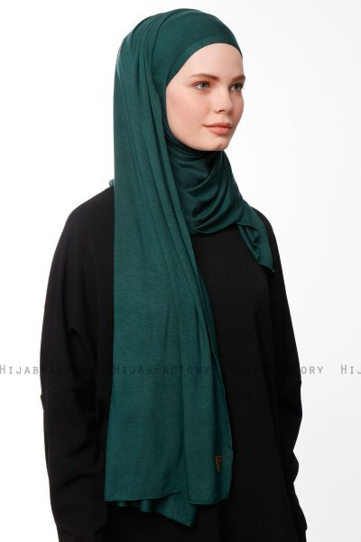 Asya - Hijab Pratique Viscose Vert Foncé