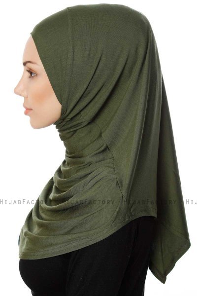 Ava - Hijab Al Amira Khaki One-Piece - Ecardin