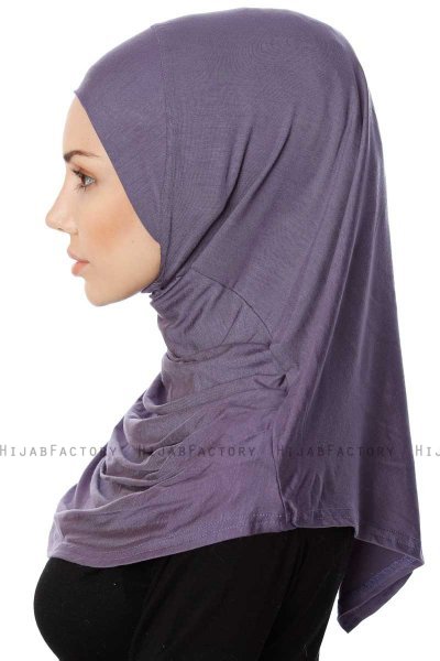 Ava - Hijab Al Amira Violet One-Piece - Ecardin