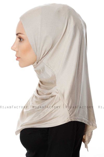 Ava - Hijab Al Amira Taupe Clair One-Piece - Ecardin