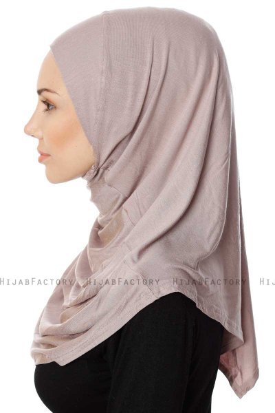 Ava - Hijab Al Amira Gris Pierre One-Piece - Ecardin