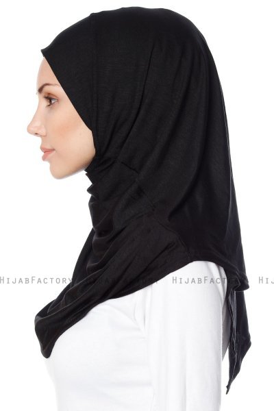 Ava - Hijab Al Amira Noir One-Piece - Ecardin