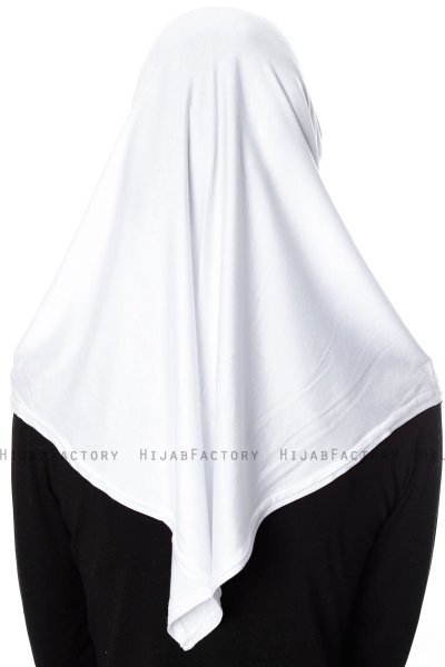Ava - Hijab Al Amira Blanc One-Piece - Ecardin