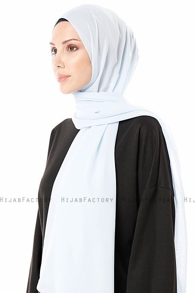 Ayla - Hijab Chiffon Bleu Clair