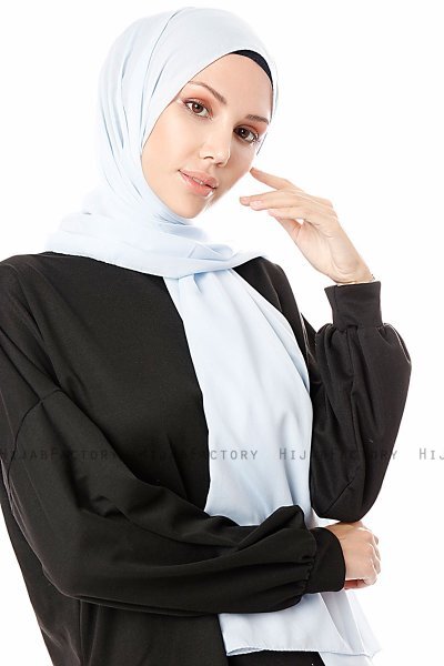 Ayla - Hijab Chiffon Bleu Clair