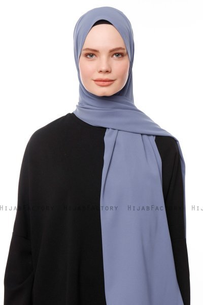Aylin - Hijab Medine Silk Indigo - Gülsoy