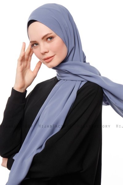 Aylin - Hijab Medine Silk Indigo - Gülsoy