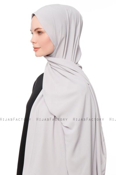 Aylin - Hijab Medine Silk Gris Clair - Gülsoy