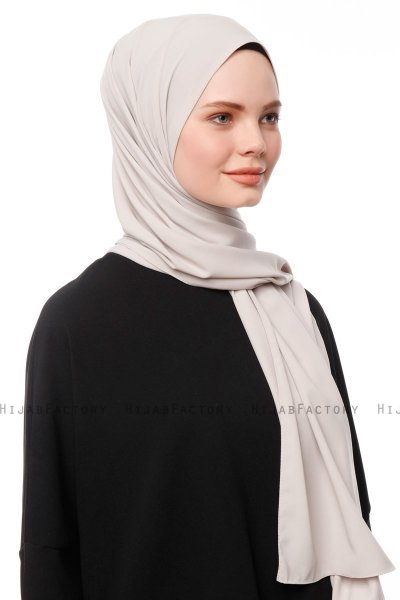 Aylin - Hijab Medine Silk Gris Pierre - Gülsoy