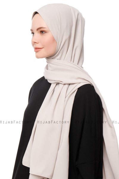 Aylin - Hijab Medine Silk Gris Pierre - Gülsoy