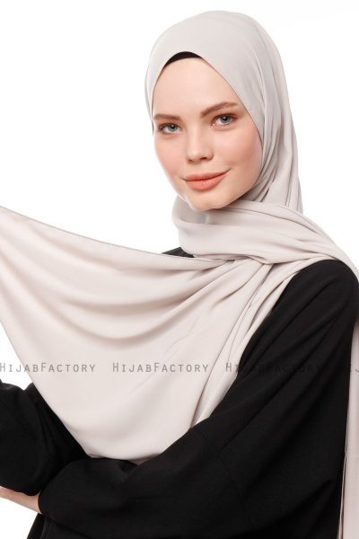 Aylin - Hijab Medine Silk Gris Pierre - Gülsoy