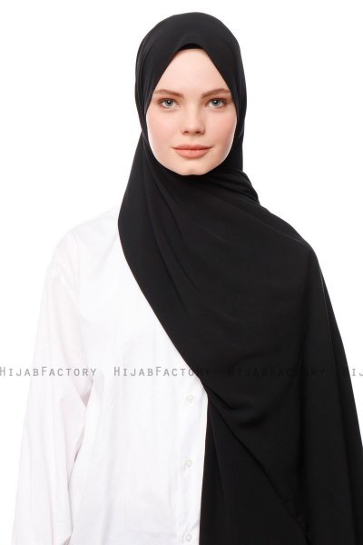 Aylin - Hijab Medine Silk Noir - Gülsoy