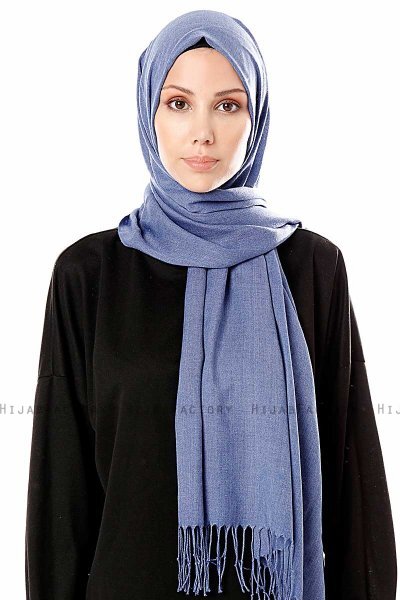 Aysel - Hijab Pashmina Mer Bleue - Gülsoy