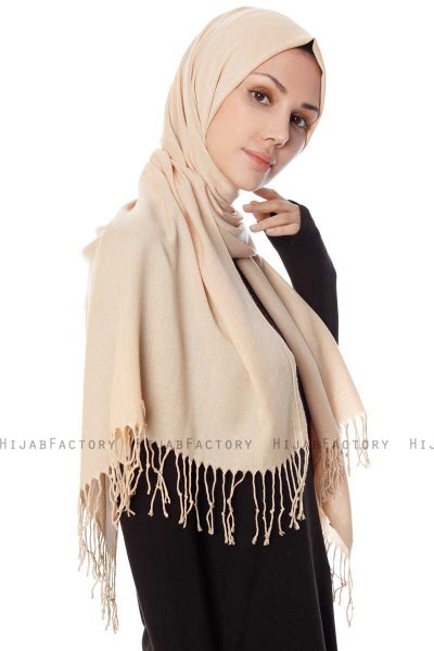 Aysel - Hijab Pashmina Beige Clair - Gülsoy