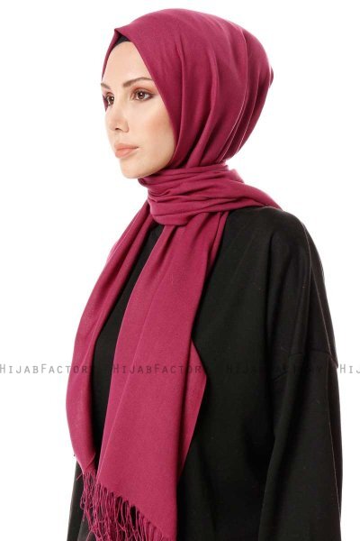 Aysel - Hijab Pashmina Violet Foncé - Gülsoy