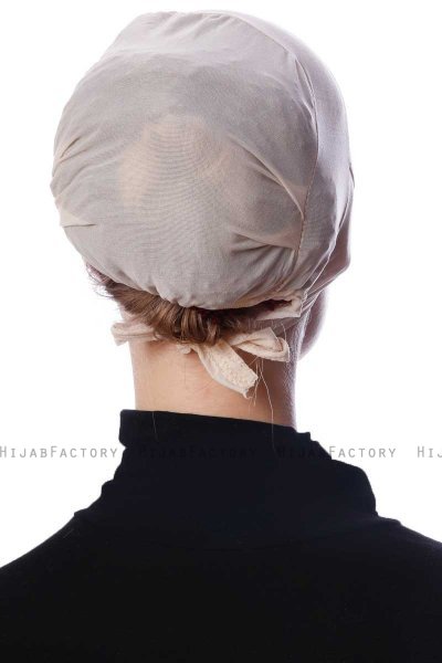 Azra - Bonnet Parizien Beige - Ecardin