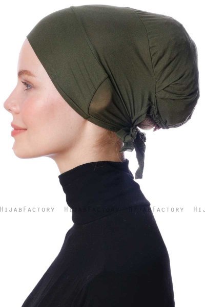 Azra - Bonnet Parizien Kaki - Ecardin