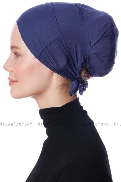 Azra - Bonnet Parizien Bleu Marin - Ecardin
